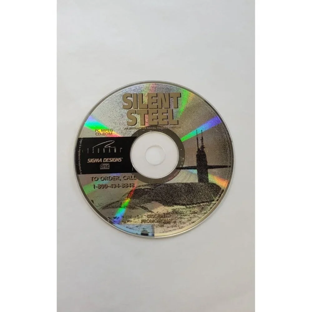 Silent Steel PC Game CD-ROM Strategy Game - DISC ONLY!